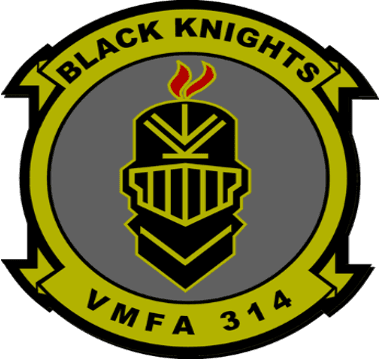 Black Knights VMFA-314 squadron insignia
